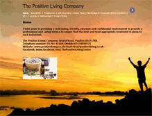 Tablet Screenshot of positiveliving.co.uk